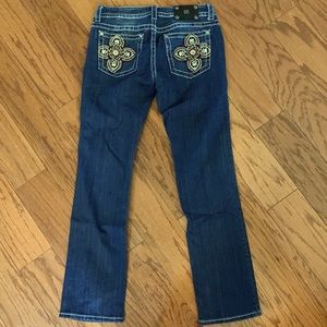 Miss Me straight embellished jeans Size 31